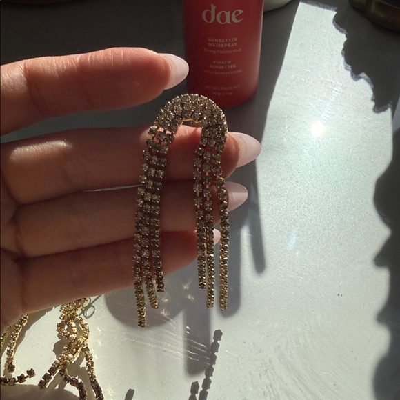 Uncommon James Elegant Gold Dangle Earrings - Picture 4 of 5